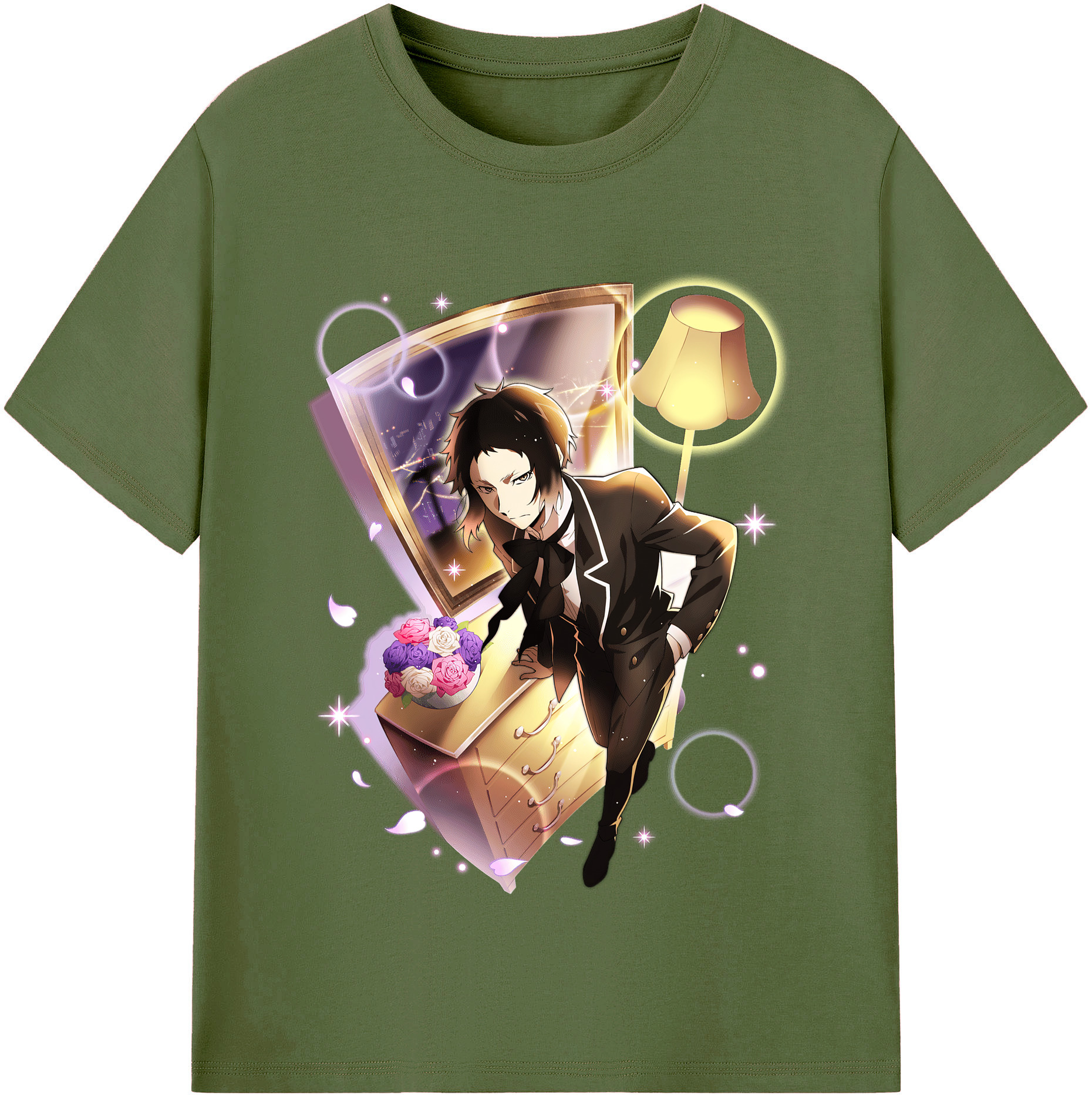 （画像用） 文豪ストレイドッグス Bungo Stray Dogs 綿100％半袖Tシャツ（フロントプリント）